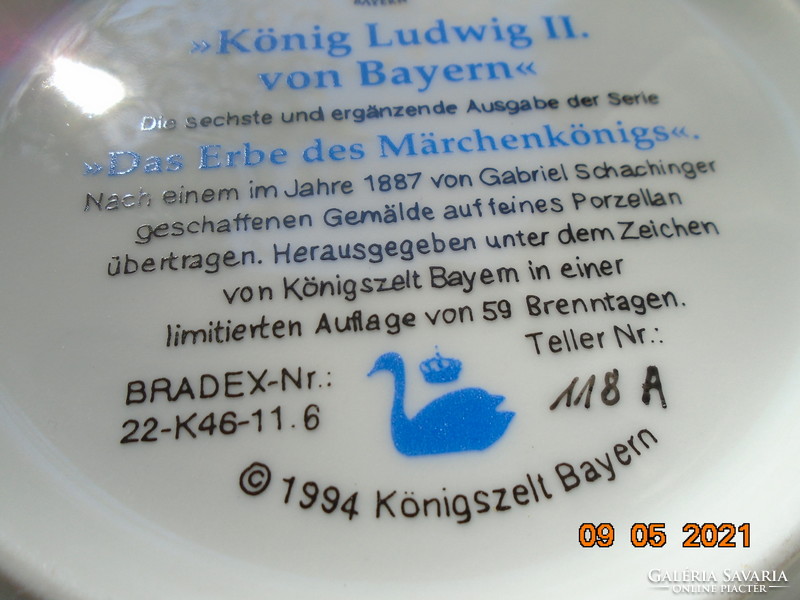 Bradex 22k gold, numbered plate 