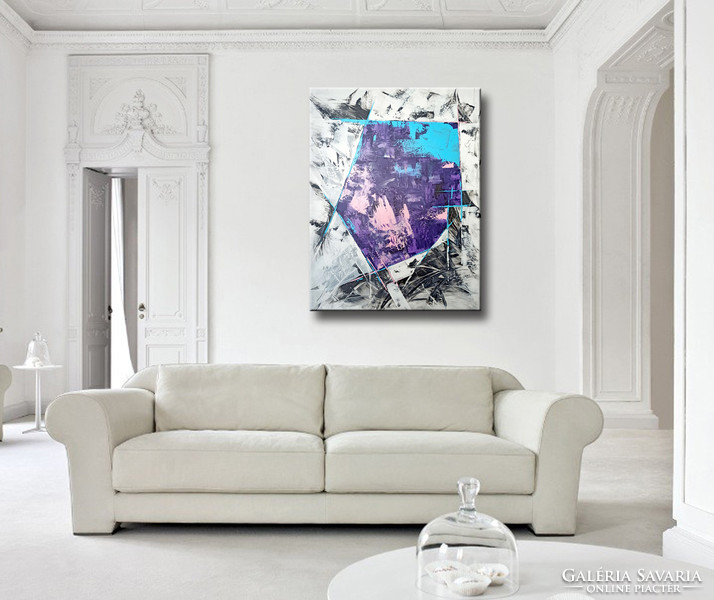 Vörös Edit - Lavender Abstract 120x90cm