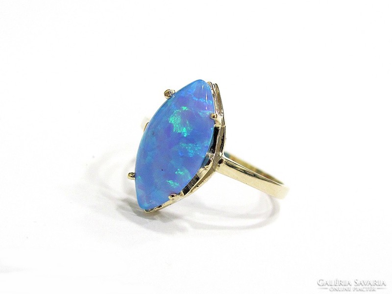 Opal stone gold ring (k-au96220)