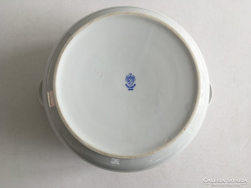 Retro, vintage Great Plains porcelain bella, soup bowl with canteen pattern