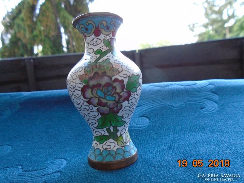 Antik kínai Rekeszzománc cloisonné váza