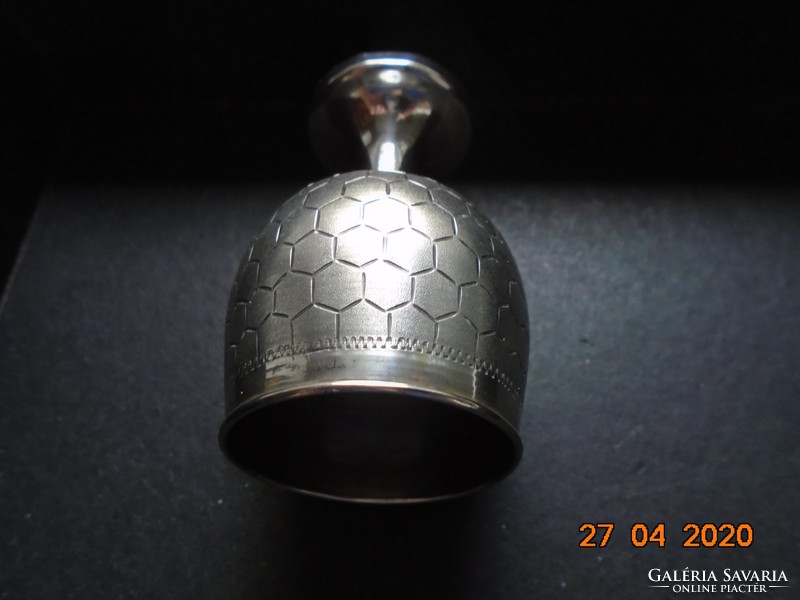 Sterling silver mark, chiselled, matte silver cup