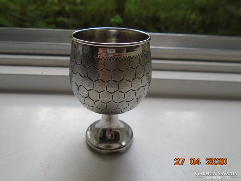 Sterling silver mark, chiselled, matte silver cup