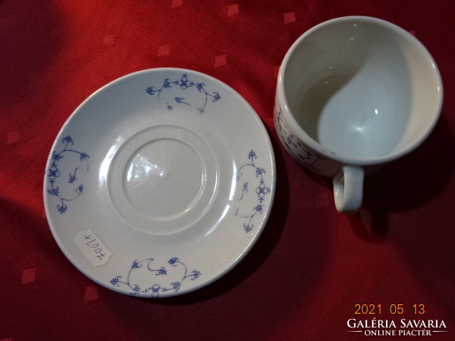 Blue - line kobaldblau handdek oriert porcelain teacup + placemat. He has!