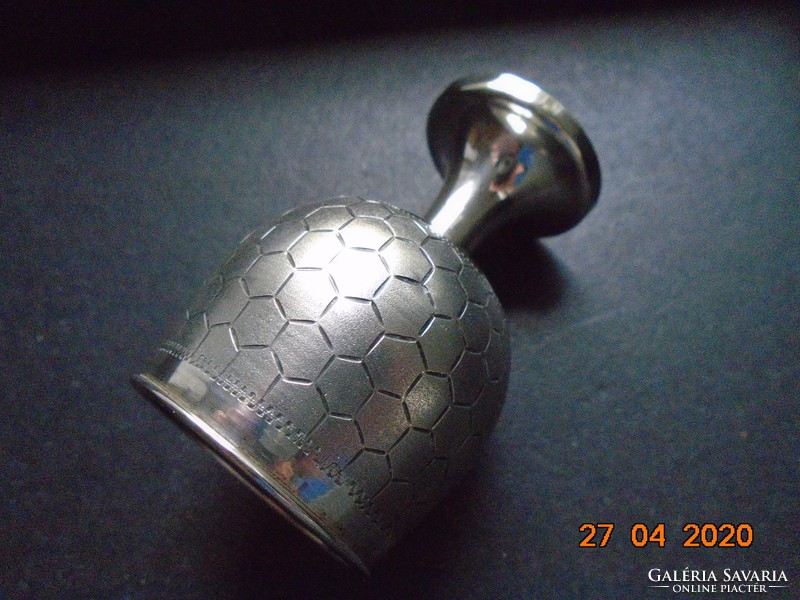 Sterling silver mark, chiselled, matte silver cup