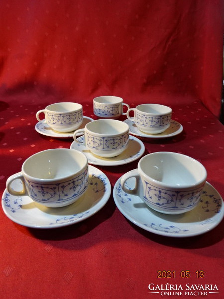 Blue - line kobaldblau handdek oriert porcelain teacup + placemat. He has!