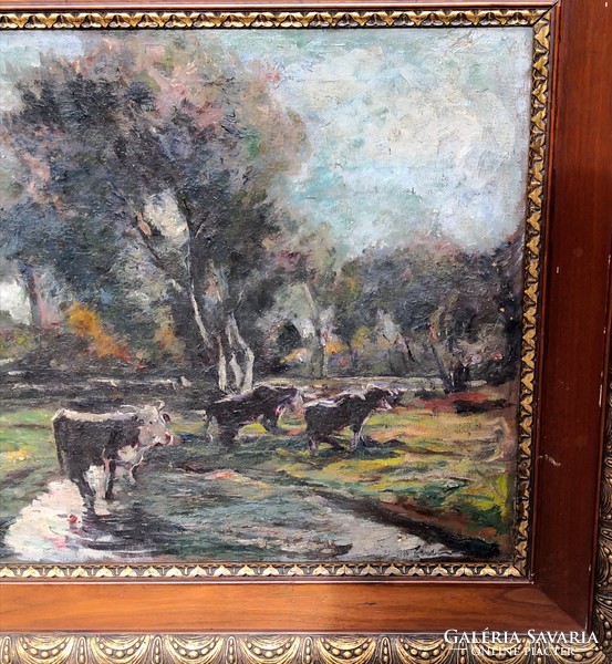 Fk/068 - unknown painter - cows by the stream