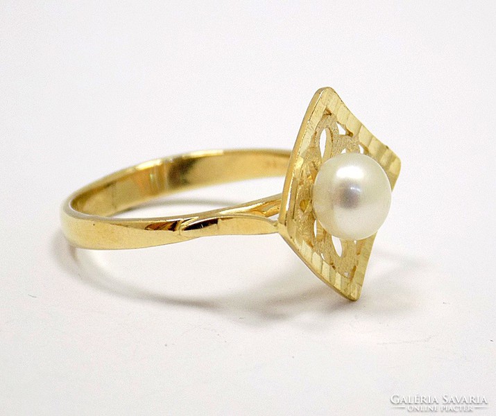 Beaded gold ring (zal-au96478)