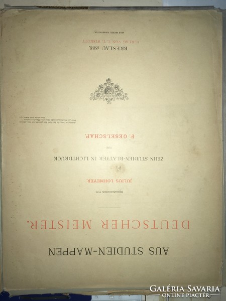 Aus Studienmappen 1888 Deutscher Meister F. Geselschap.