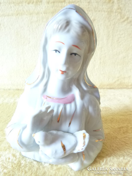 Porcelán Szűz  Mária szobor .