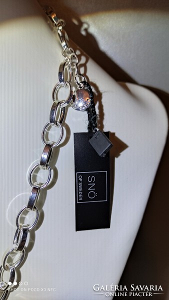 Snö of sweden exclusive design bizsu chain marked silver color