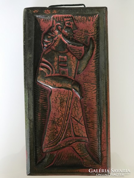 Retro keràmia falikép Pázmàndi Antaltól, “Próféta”