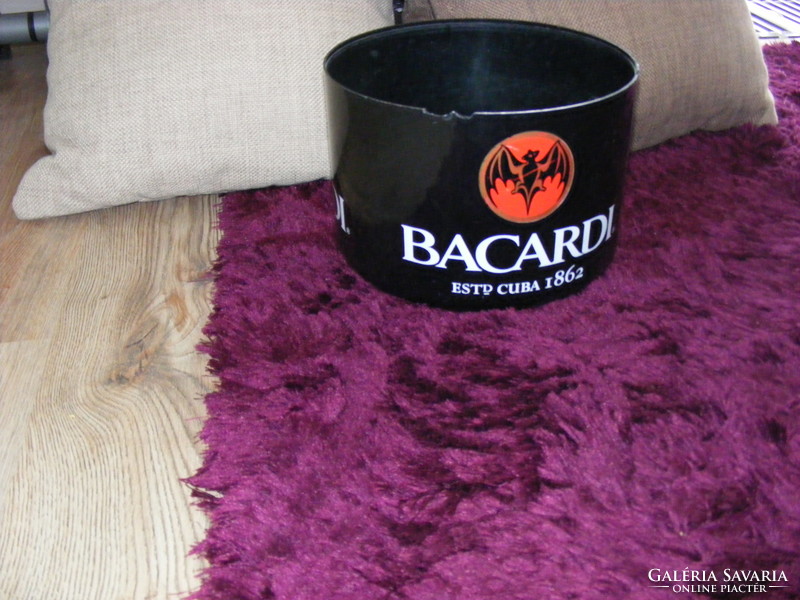 Bacardi ice bucket advertising object, damaged