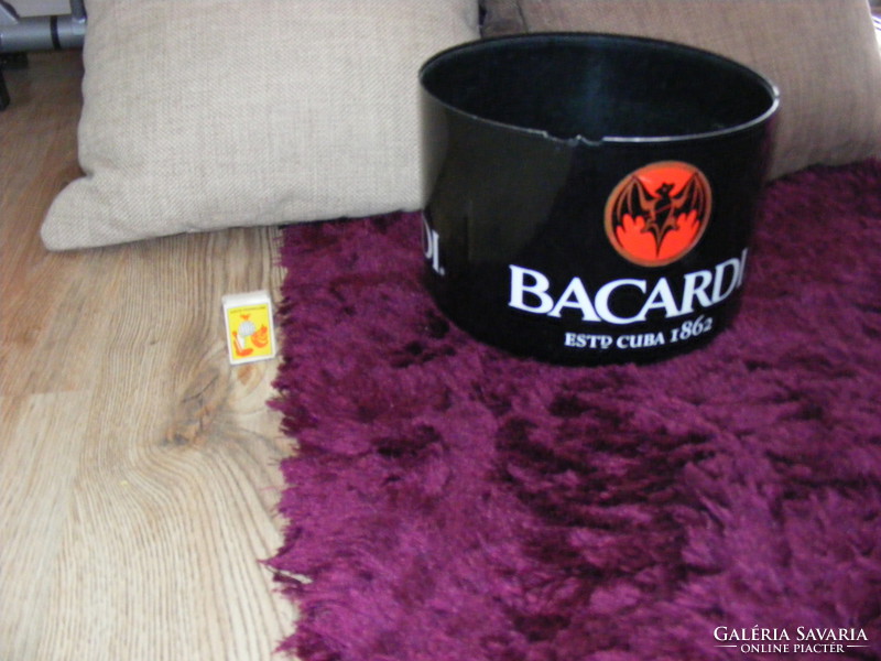 Bacardi ice bucket advertising object, damaged