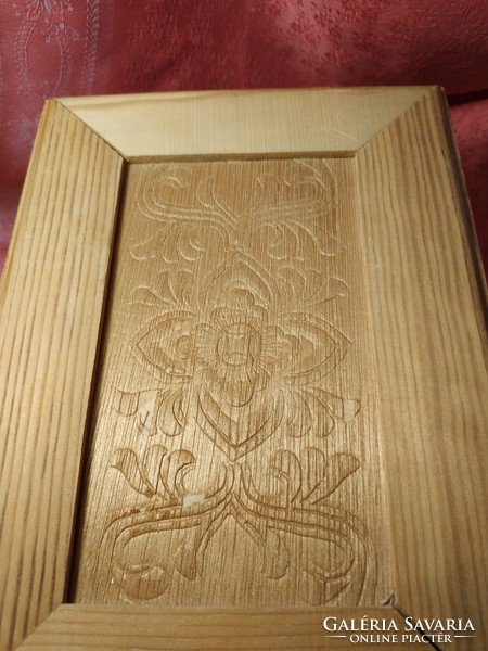 Wooden jewelry box, treasure chest