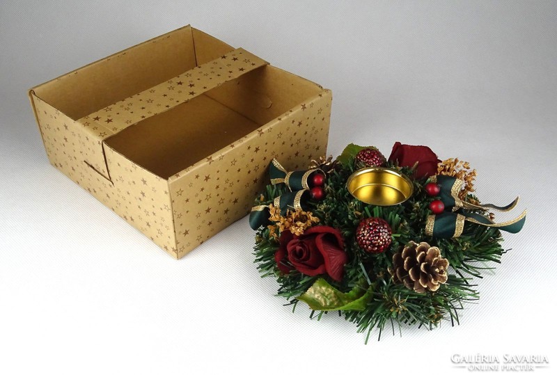 1E515 Kisméretű karácsonyi koszorú dobozában 17 cm