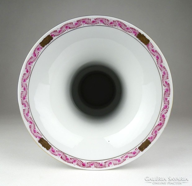 1E489 Viktória mintás Herendi porcelán váza 34.5 cm