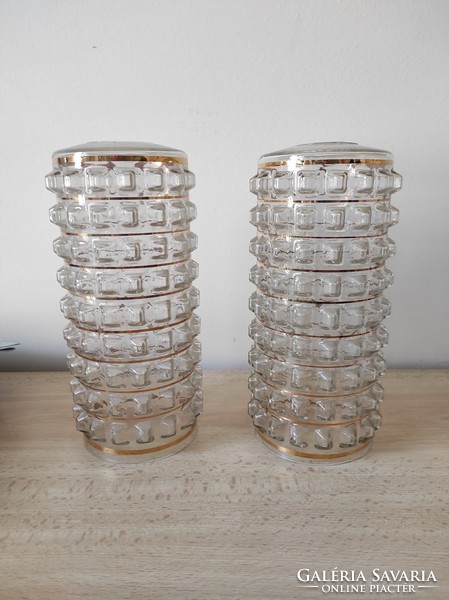 Very beautiful, old ornate Czech glass lampshades are a rarity