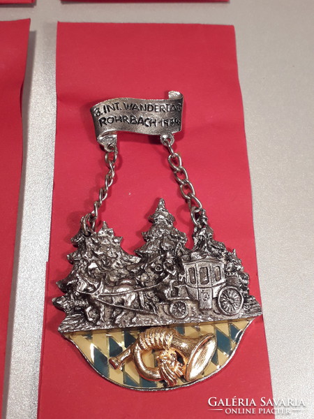 Vintage german performance tour pendant medal badge badge different cities years piece price