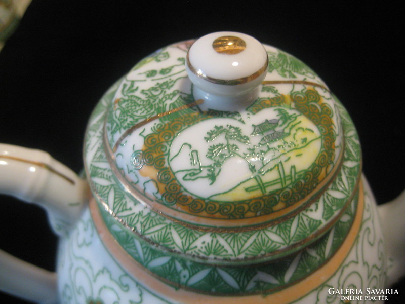 Japán KTK  nívós teás készlet  , csészéi /90 x 45 mm / lehellet finom porcelánból  vannak