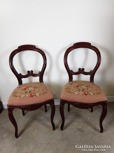 Pair of Bieder chairs with tapestry covers, 35 e ft for both!