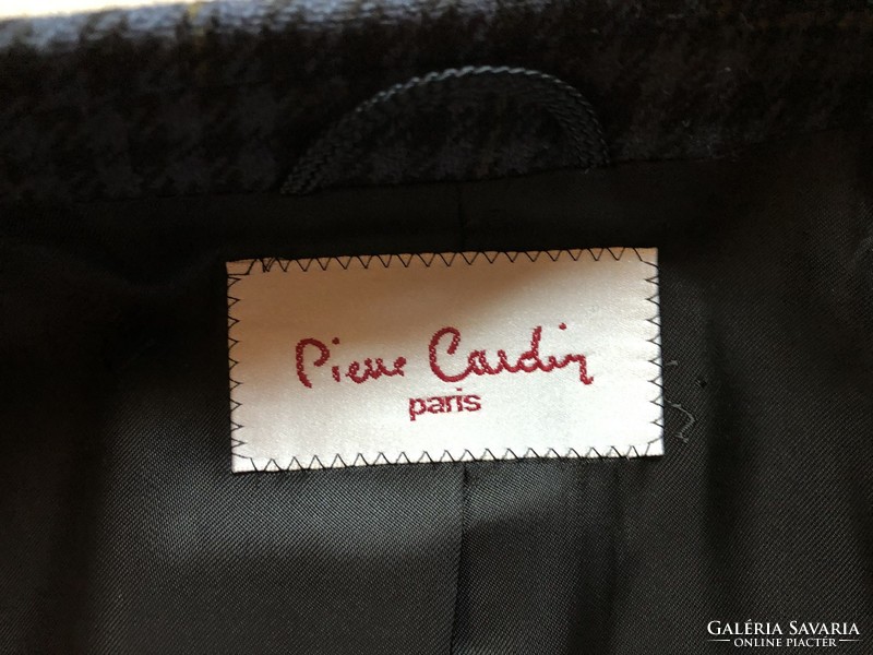 Original vintage pierre cardin plaid wool jacket