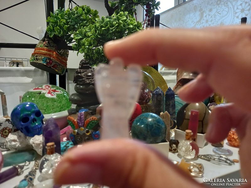 Rose quartz angel lucky talismans