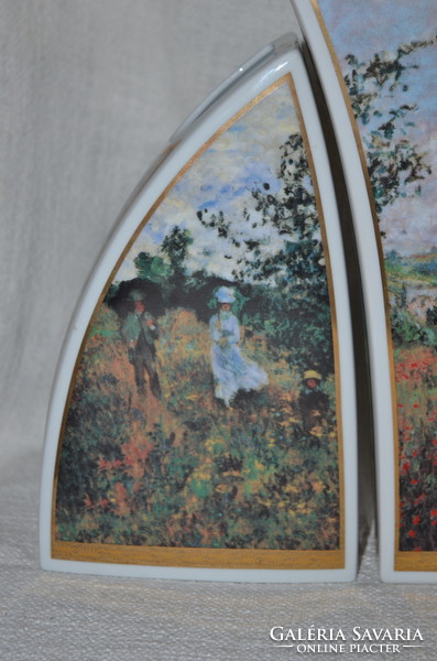 Limitált 2 oldalas, 3 db os váza trió Claude Monet festménye alapján ( Művészház ) ( DBZ 00131 )