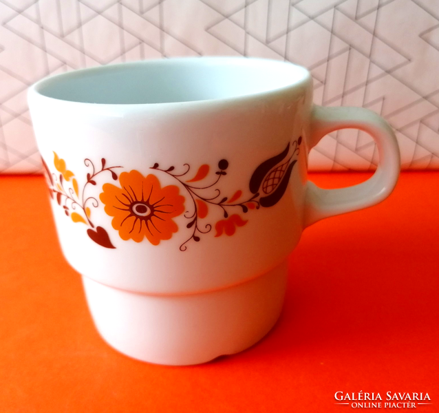 Retro floral lowland cup, mug.