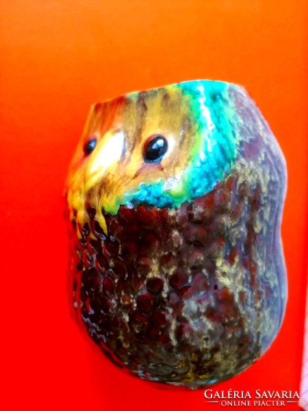 Rare sixties craftsman ceramic owl vase