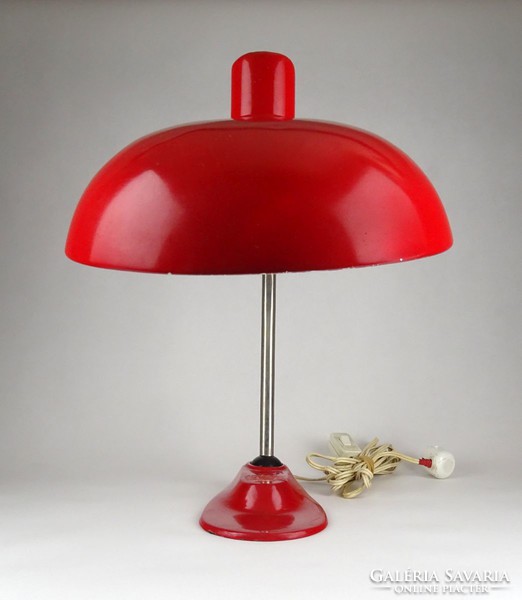 1E546 Bauhaus industrial design EAKV piros íróasztali lámpa