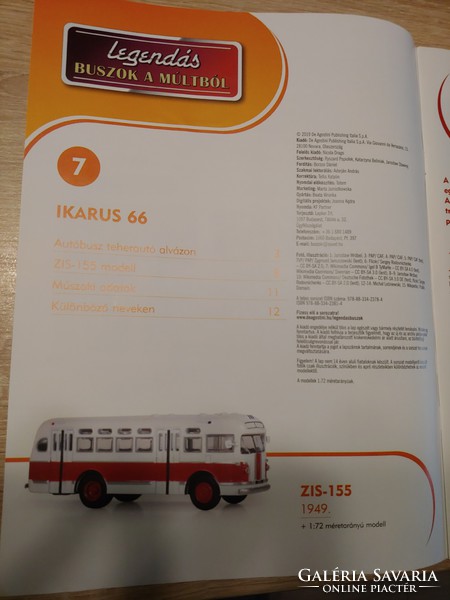 ZIS 155  autóbusz makett fémből prospektussal