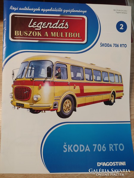 Skoda 706 rto bus model made of metal with brochure