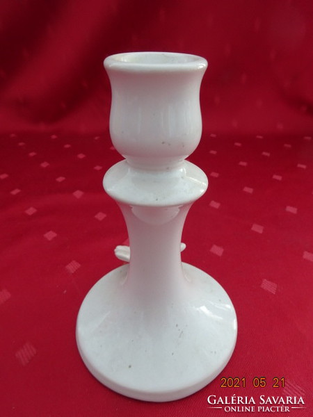German porcelain candle holder with white butterfly, height 12.5 cm. He has!