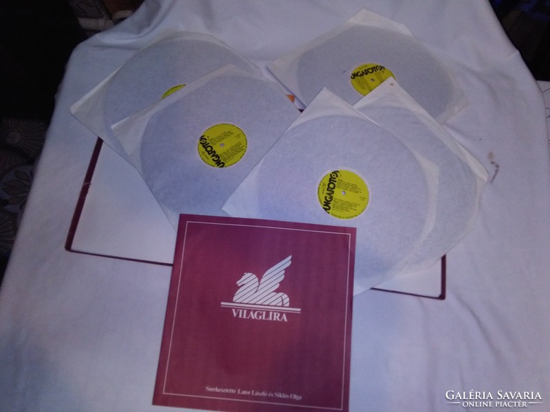 VILÁGLÍRA  LP - verses öt lemezes album - bakelit lemez