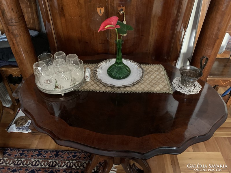 Attention, rare beautiful Bieder table with dragon legs for sale!
