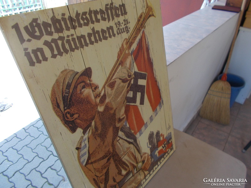 WW2.Plakat Hitlerjugend,kasirozót,50x70cm