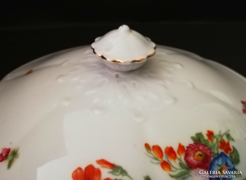 Fabulous old drasche Budapest porcelain soup bowl