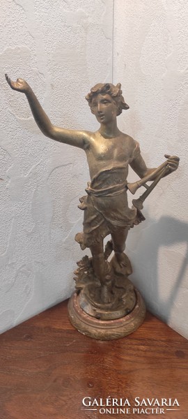 Szecesszió, szobor Szignàlt, Francia,szép DAPHNIS PAR GUILLEMIN