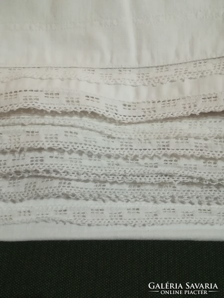 Antique, lacy, embroidered pillowcase, 12 in one.