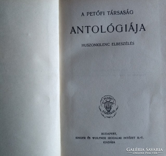 Magyart a magyarnak Petőfi társaság antológia 1936, ajánljon!