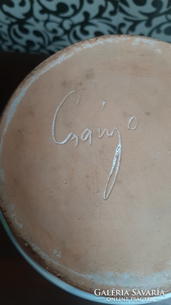 4419 - Csányi marked ceramic vase