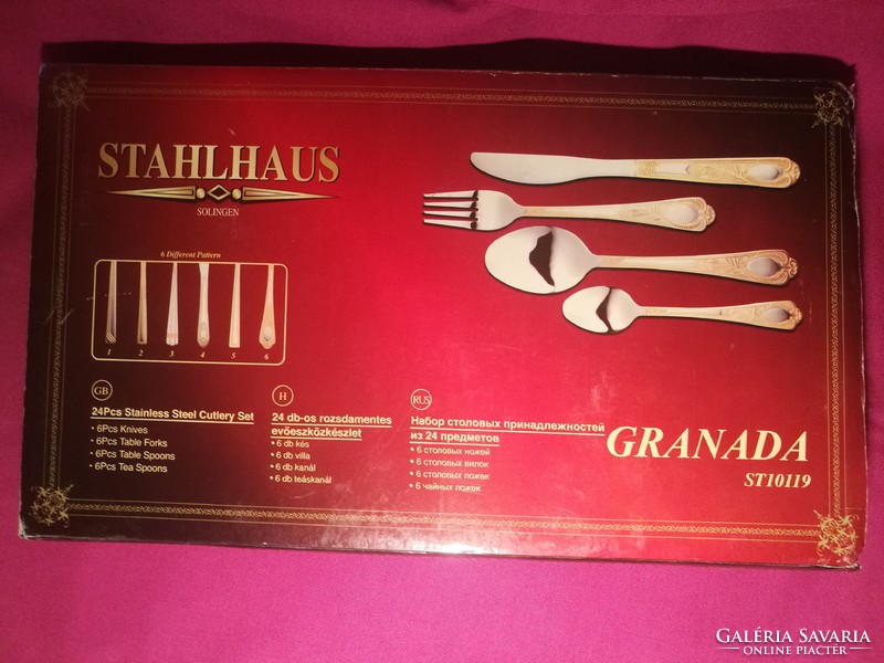 Solingen Stahlhaus Granada étkészlet evőeszköz
