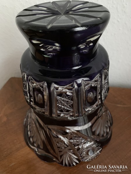Vase glass purple