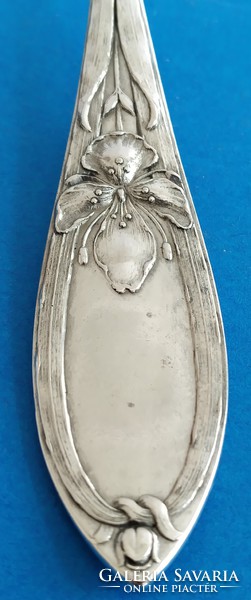 Silver Art Nouveau main course spoon