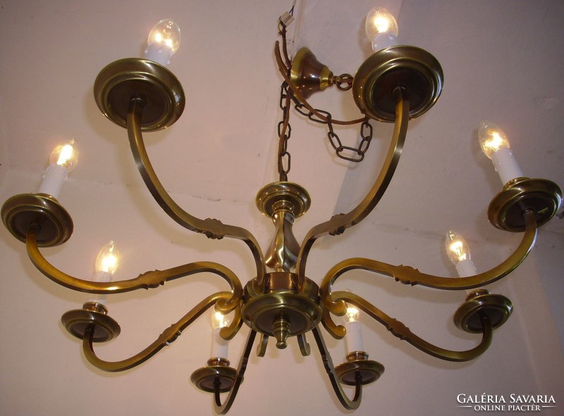 Copper chandelier 8 branches