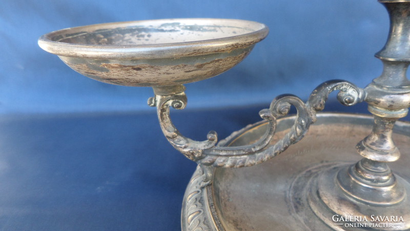 Antique, silver-plated chalice, cup, table ornament with 1900s, damaged