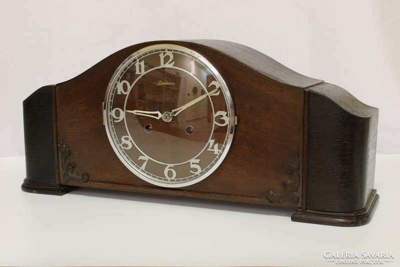 Old table clock, vintage table clock