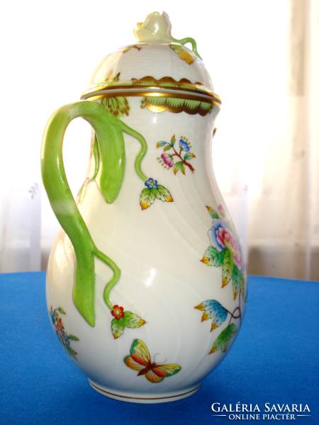 Herend, Victorian patterned pouring coffee pot