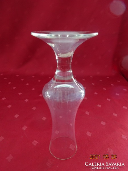Glass stemmed glass, - brandy - height 17.5 cm. He has